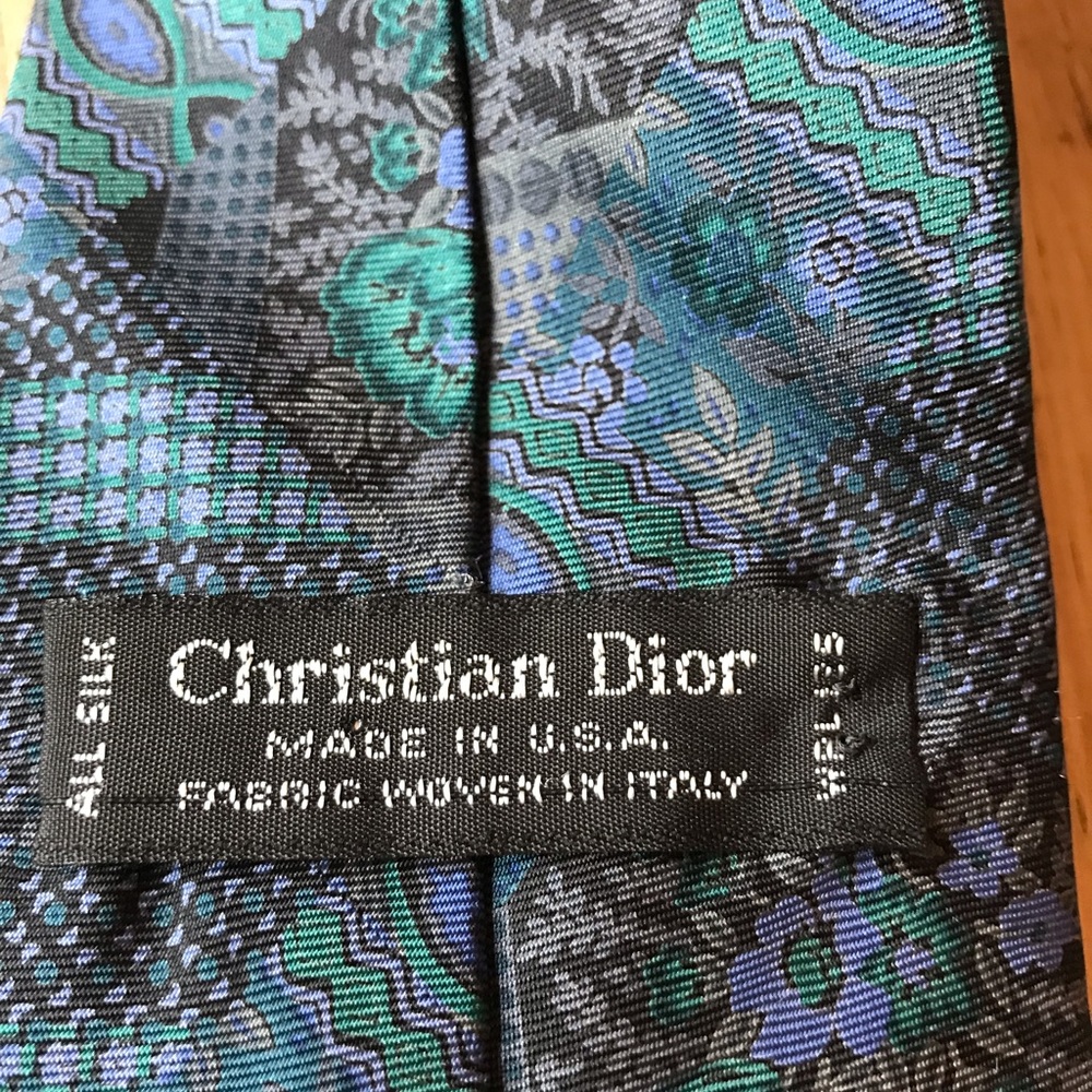 Vintage Dior Silk Neck Tie - Picture 3 of 4